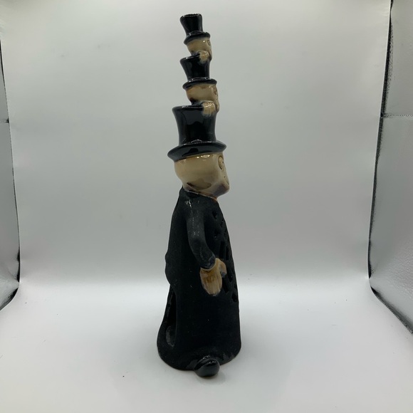 Yankee Candle Boney 2009 Uncle Vlad Stacked Heads Tea Light Holder - Picture 3 of 9